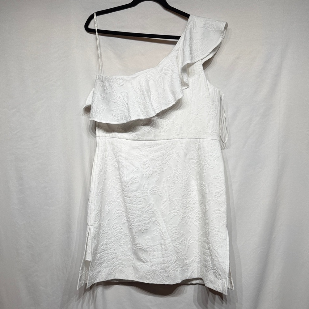 Lilly Pulitzer Kipton Romper Resort White Pineapple Pucker Jacquard NEW Size 16 - Picture 11 of 13